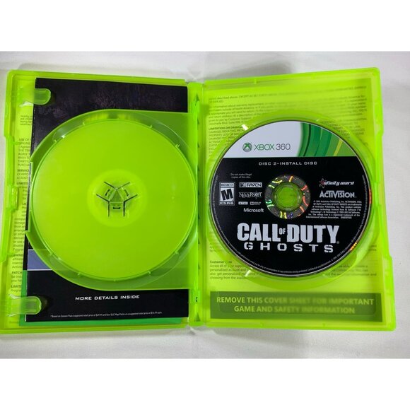 Xbox 360 Call of Duty: Ghosts Backward Compatible 2 Discs Activision 17+ Tested - Picture 3 of 7